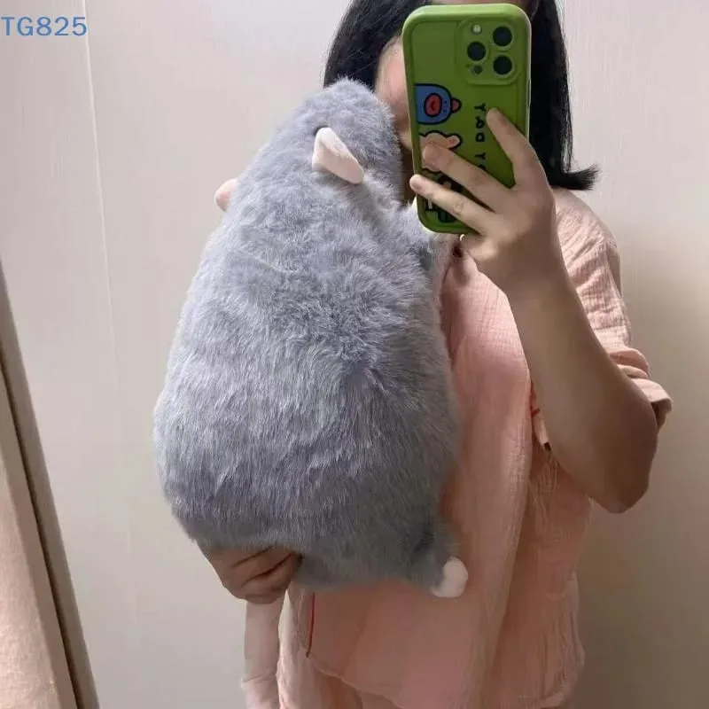 【AN】【AN】1Pcs 35/50/90cm Cartoon Flower Branch Rat Soft Oversized Animal Figure Cute Simulation Big Mouse Plush Toy Pillow