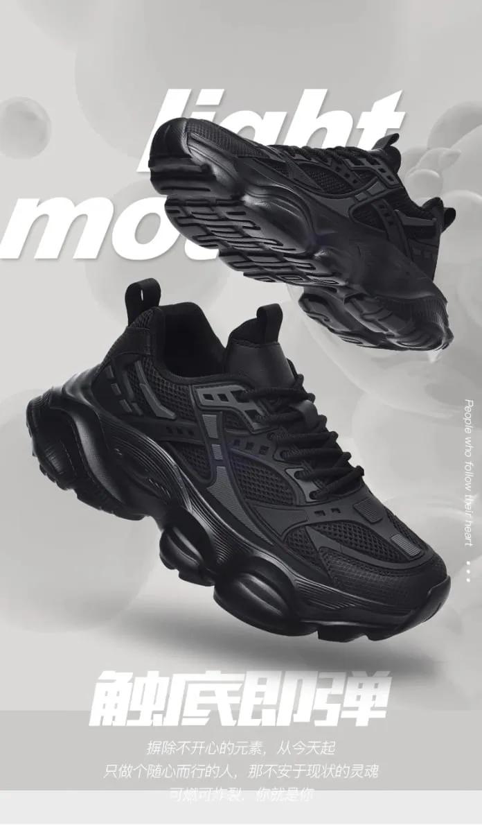 High Quality Walking Sneakers Men Large Size 48 Athletic Running Shoes For Men Black Platform Casual Basletball Sneakers Cool