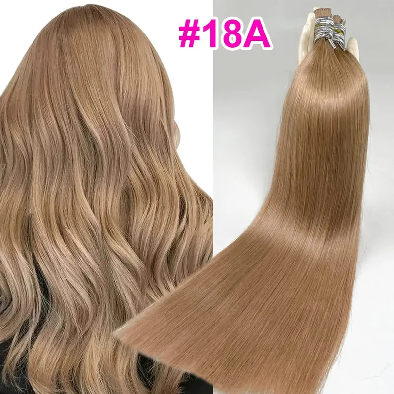 Bulk hår 100 % äkta människohår maskintillverkat Virgin Remy rakt hår Bulk 18-30 tum 100 g Naturligt blont hårförlängning utan inslag