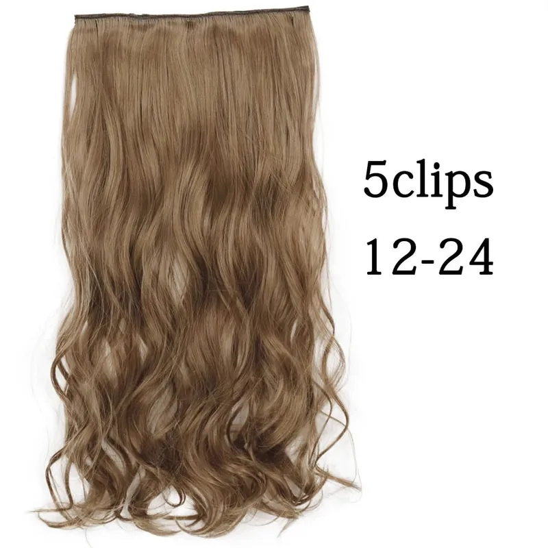 Tổng Hợp 22 32 Inch 5 Kẹp Tóc Chịu Nhiệt Giả Bộ Tóc Giả Dài Lượn Sóng Kiểu Tóc Kẹp Trong Tóc