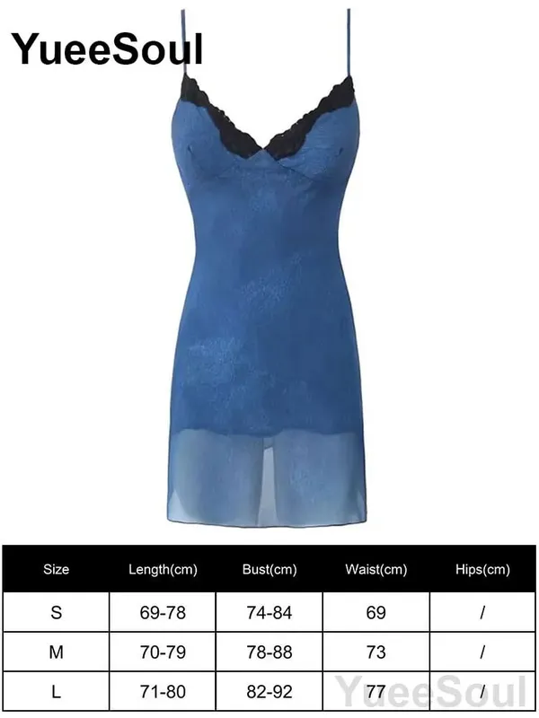 Blue Printed Mini Dress 2026 Summer New Elegant Party Birthday Evening Dresses Y2K Sweet Cute High Street Casual Women Dress