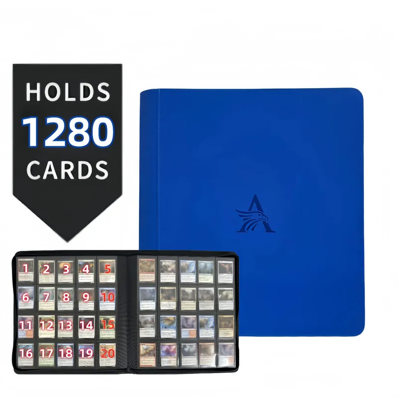 20 Pocket - Premium Trading Card Binder Holds 1280 Cards Ultimate Protection for TCG & Sports Cards. Collector's Dream 6 Colors