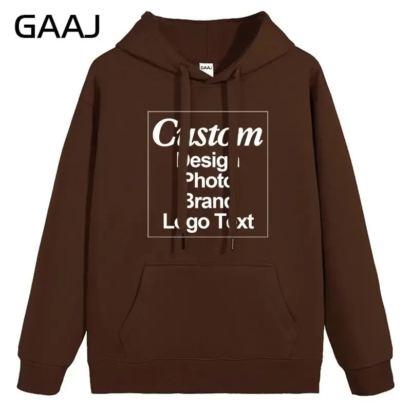 High Quality Custom Hoodie Cotton Sweatshirt Print Embroidery Brand Logo Text Photo Design Men Women Famliy Team Clothing 300g