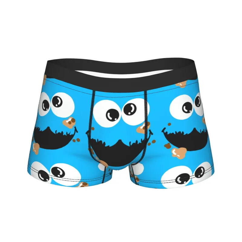 S-Sesames Streets Tango Elmo & Grover Underwear Men Shorts Briefs Funny Boxershorts Quality Customs Oversize Panties