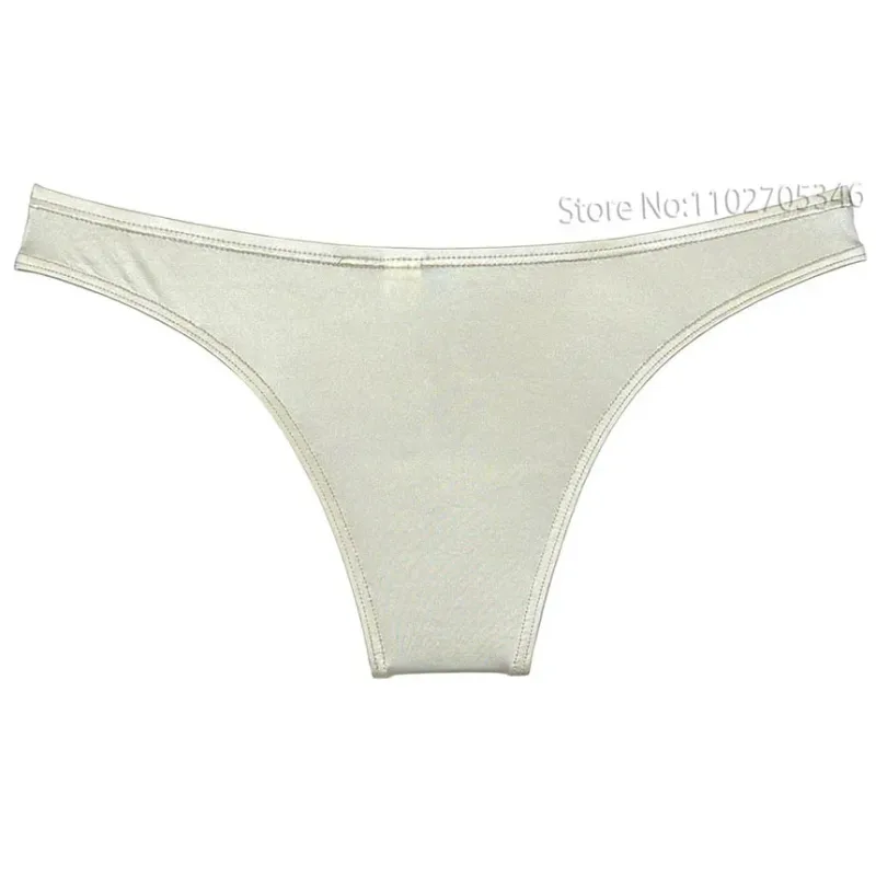 Silky Smooth Bikini Briefs Men's Enhance Pouch Micro Underwear Slip Sexy Beach Briefs Breathable Sissy Panties Pool
