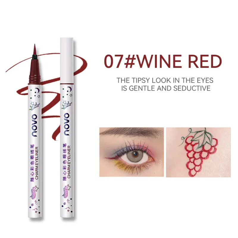 Colorful Eyeliner Multi Color Eyeliner Slim Pen Smoothly Outlines Creative Eye Makeup Eye Makeup