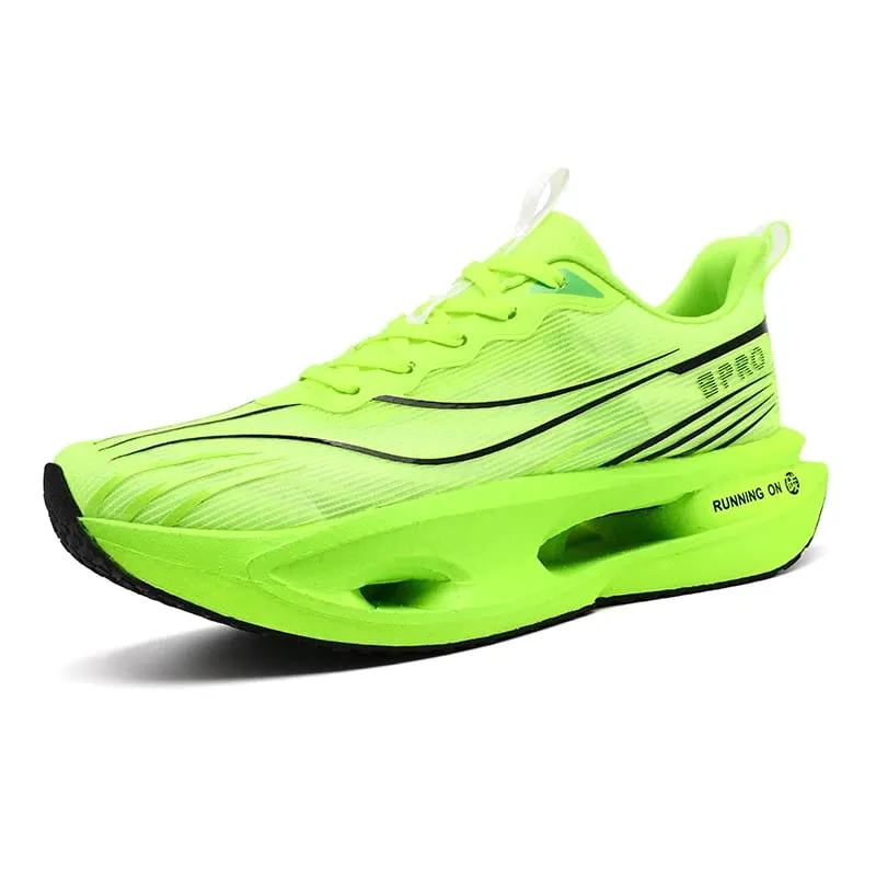 2026 Men Sports Running Shoes Marathon Breathable Light Comfortable Women Athletic Sneakers Carbon Board Trend Athletic Sneakers