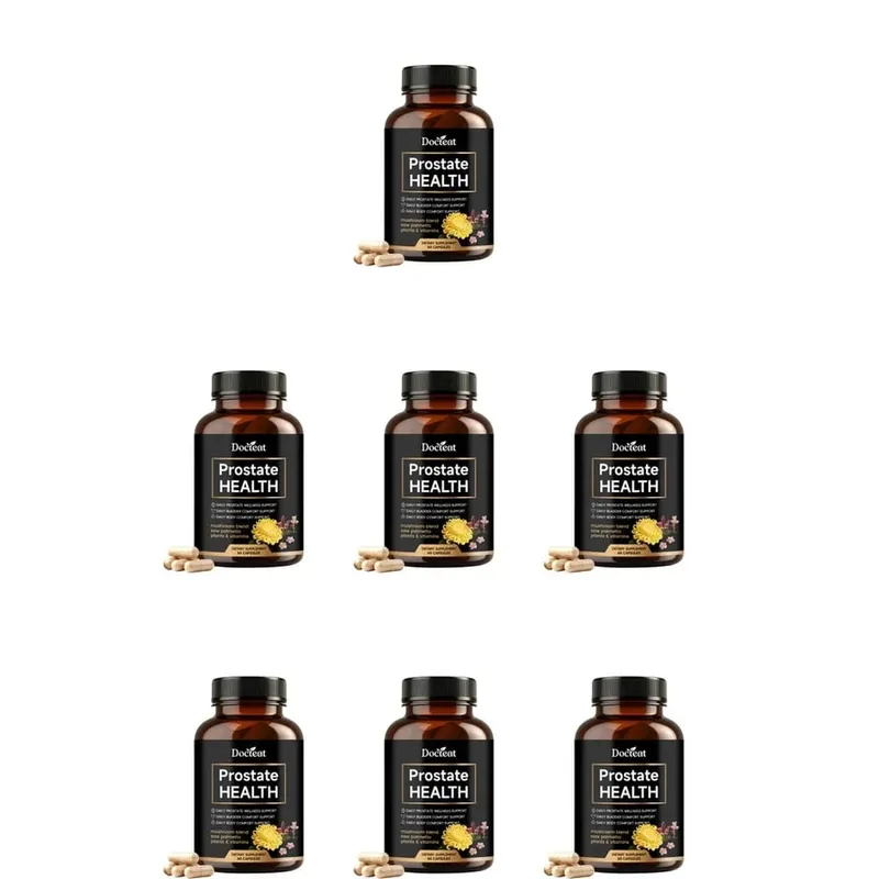 Prostate Health Capsules for Men Saw Palmetto Pumpkin Seed & Lycopene with Zinc for Urinary Flow & Bladder Comfort 60 Count