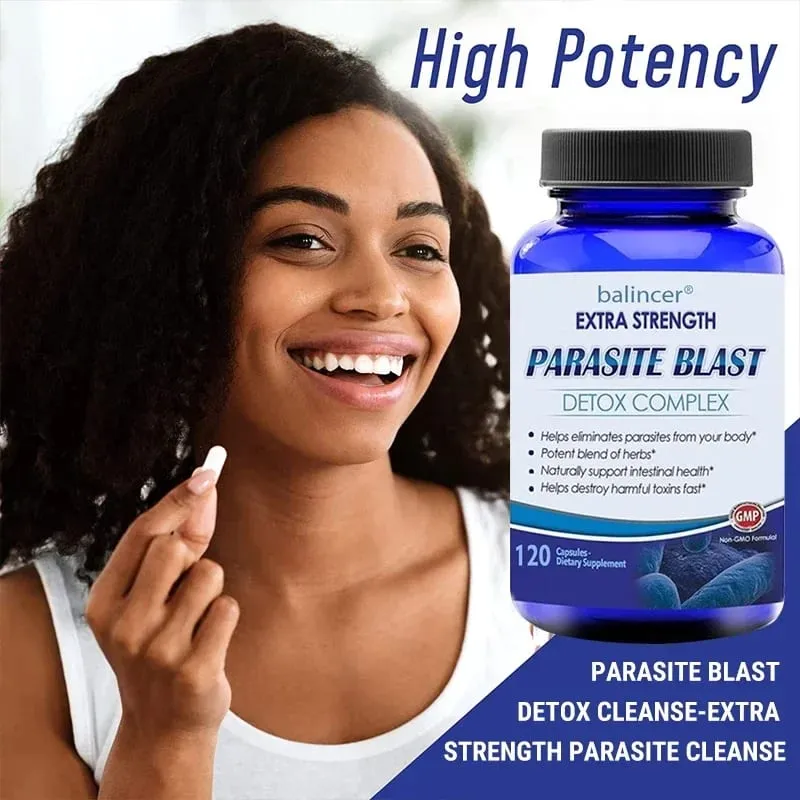 Parasit Detox Body Cleansing Complex med tranbärszink och vitlöksstöd Rengörande tarmhälsa Förbättra immunitetstillskott