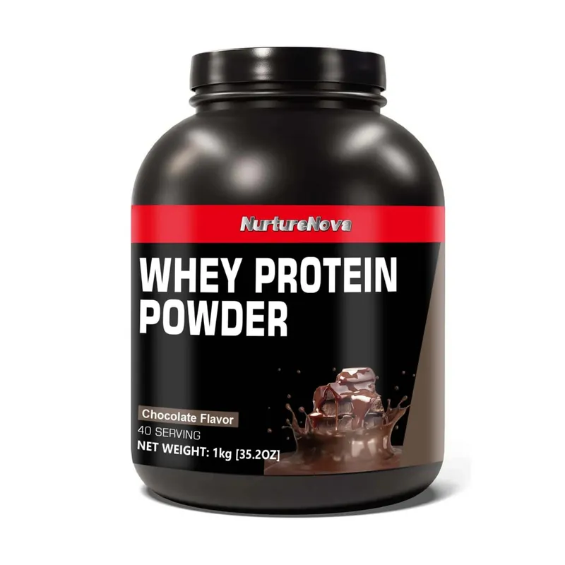 NurtureNova Whey Protein Powder Build Muscle Sport Support Vanilla Flavor Strawberry Chocolate Matcha Banana Lemon 40 Servings