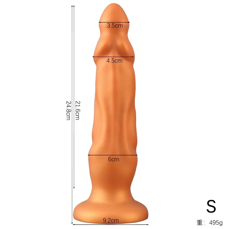 Huge Dildo Anal Plug Anal Dilation S-L Sex Toys Prostate Massage for Men Butt G-point Stimulation Anal Penetration Two Colors 18