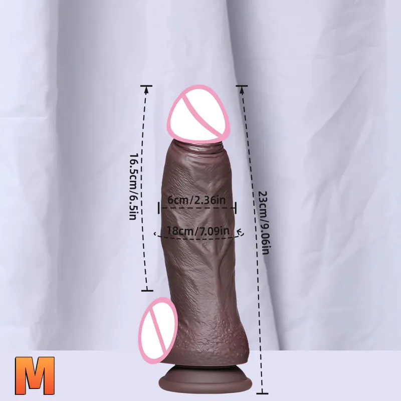 New Realistic Soft Double Silicone Big Dildo 2 Colors Penis 3 Sizes Vaginal Masturbation Suction Cup Dick Woman Anal Sex Toy