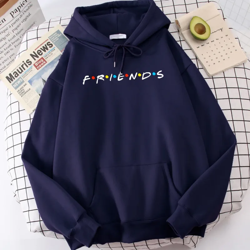 Sitcom Film Freunde Gedruckt Herren Hoody Koreanische Fleece Sweatshirt Einfache Crewneck Mit Kapuze Straße Oversize Herbst männer Kleidung