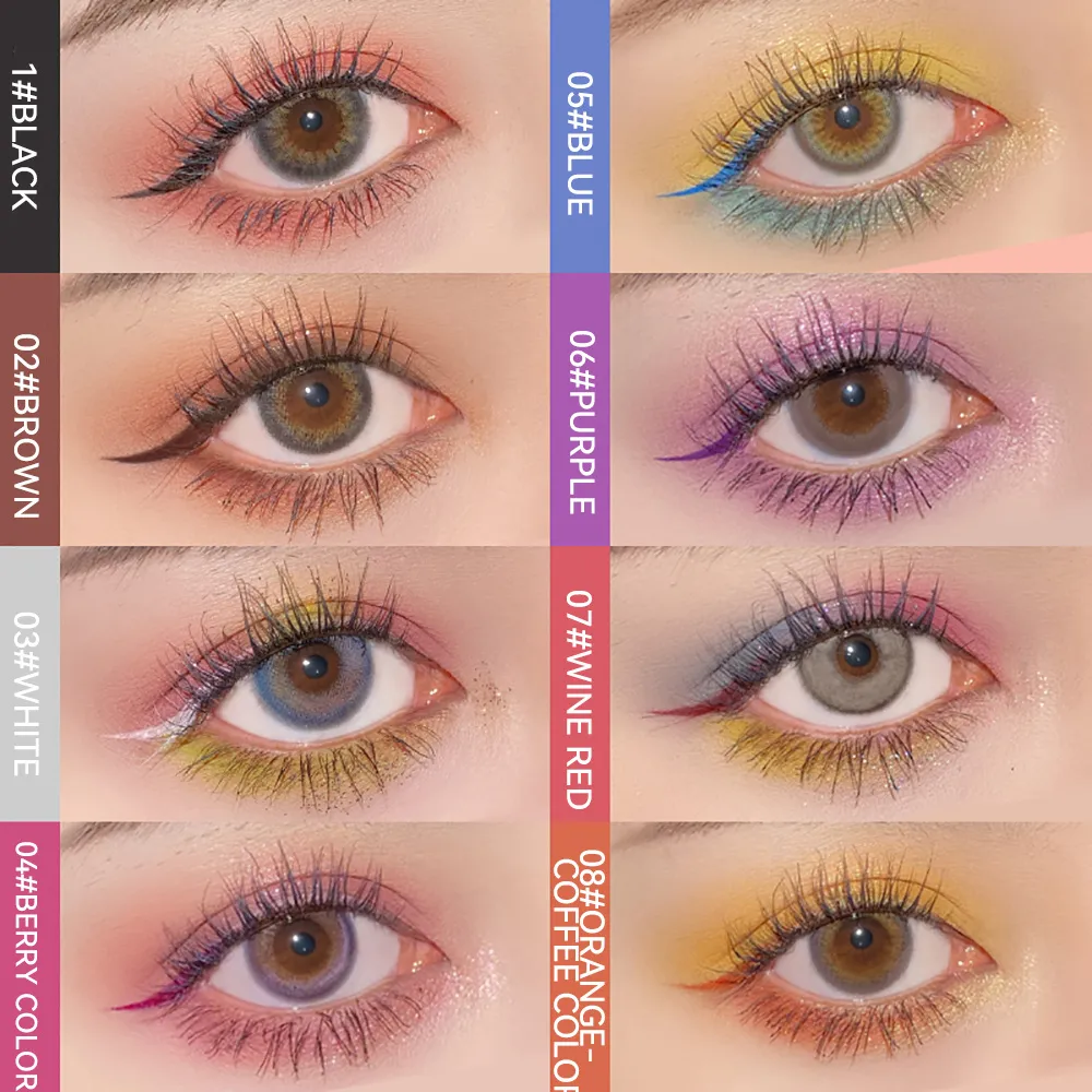 Colorful Eyeliner Multi Color Eyeliner Slim Pen Smoothly Outlines Creative Eye Makeup Eye Makeup