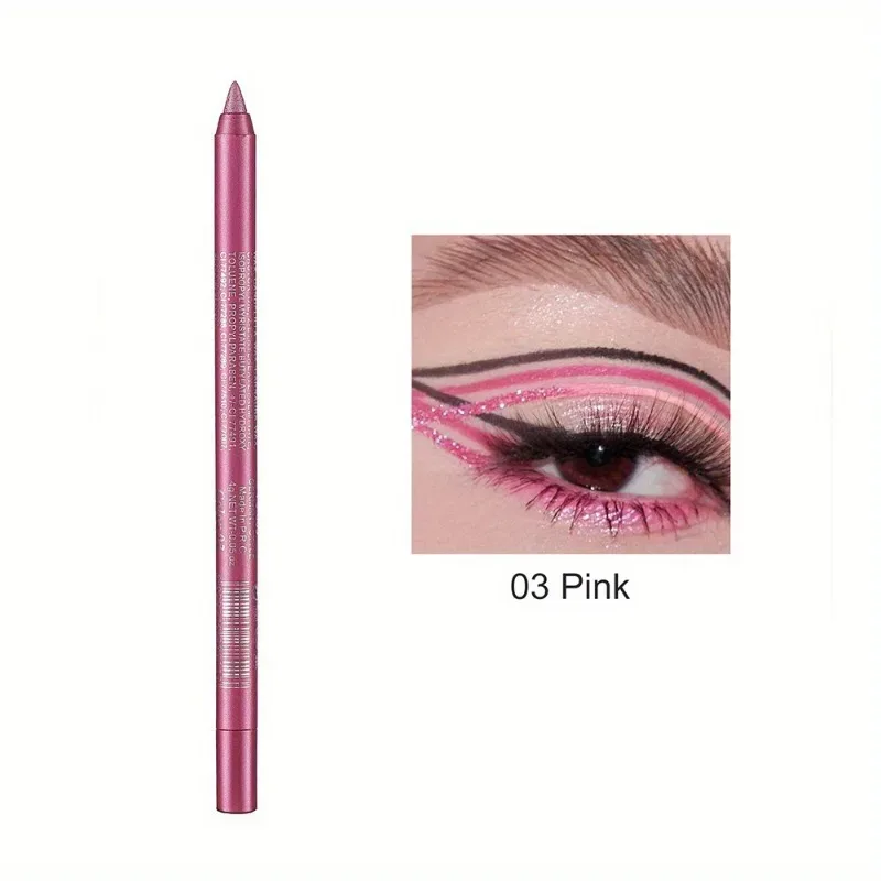 17 Colors Pearlescent Eyeliner Pencil Waterproof Long-lasting Colorful Matte Smooth High Pigment Eye Liner Shadow Pen Eye Makeup