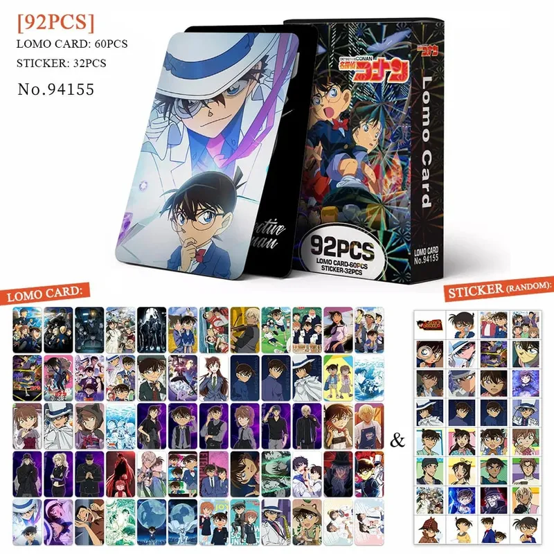 Carte postale de dessin animé Haikyuu Lomo, jouet tueur de démons Genshin Impact, cartes de Collection avec autocollants, cadeau d'anniversaire