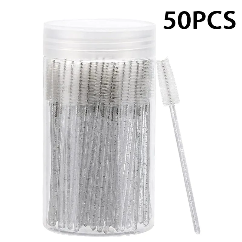 50/150PCS Disposable Eyelash Brush Mascara Wands Eyebrow Brush Makeup Applicator for Eyelash Extension Beauty Tools