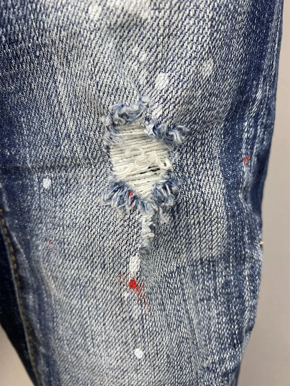 new Europe design Men Jeans Denim Pants Designer skinny BIKER JEANS blue best quality button Stretch D2 jeans pant 617