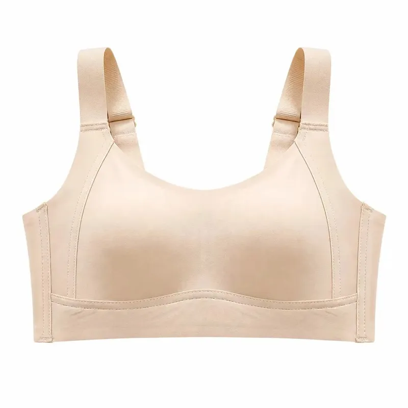 Seamless Wireless Minimizer Bra Soft Support Full Cup Thin Brassiere Comfortable Underwear for Large Bust Women Side Breast Coll