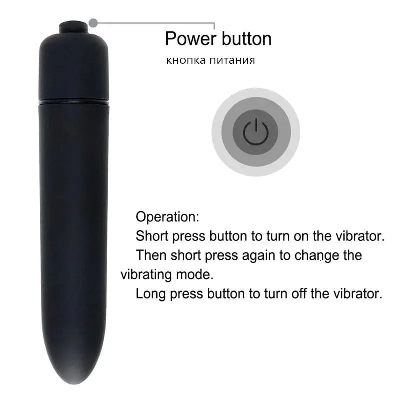 10 Speed Mini Bullet Vibrator Women Dildo Clit Stimulator Adult Sex Toys Female Clitoris Vibrating G Spot Vagina Massage Dildo