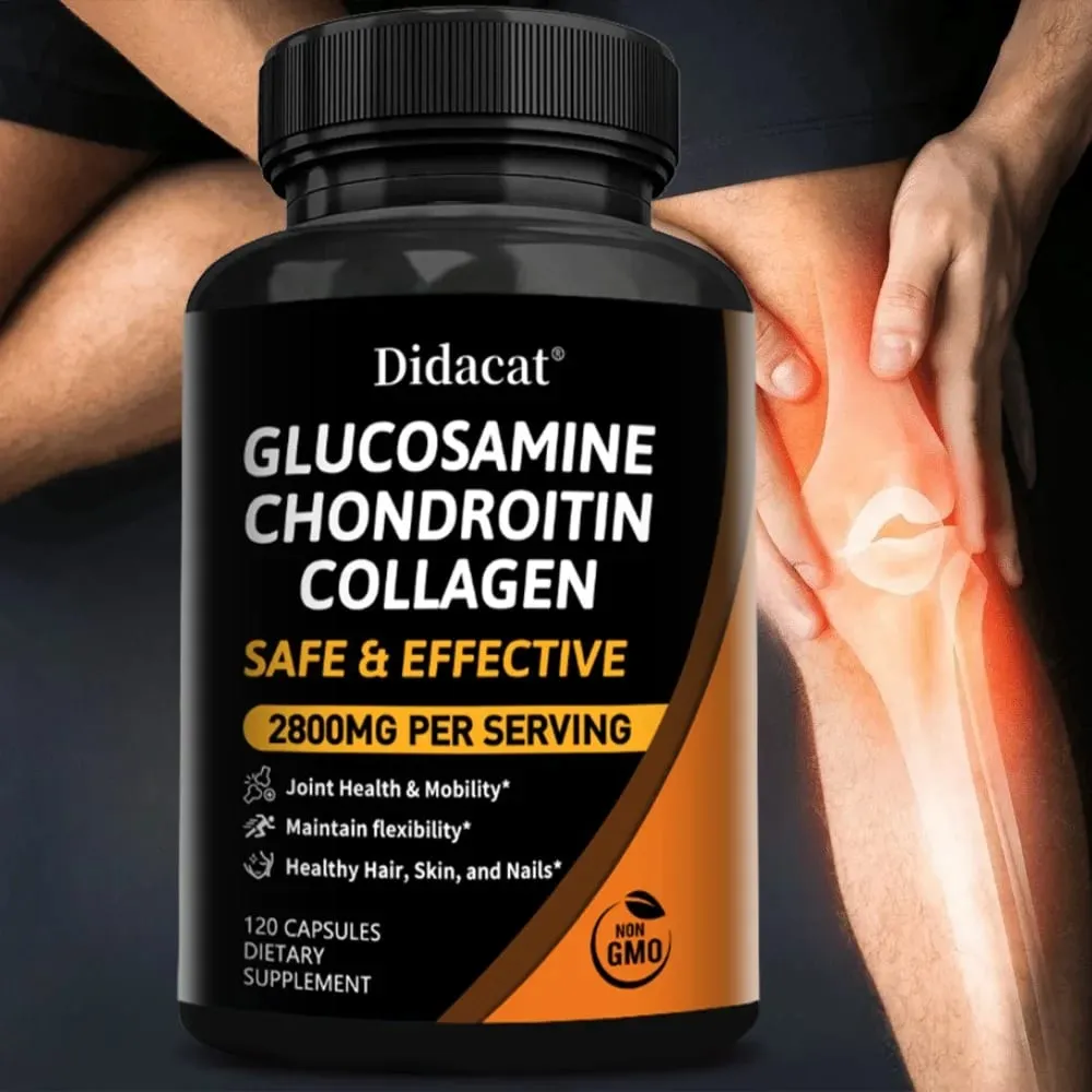 Chondroitin Glucosamine Collagen Capsules for Knee Joint Health Bone Quickly Nutrition Supplement