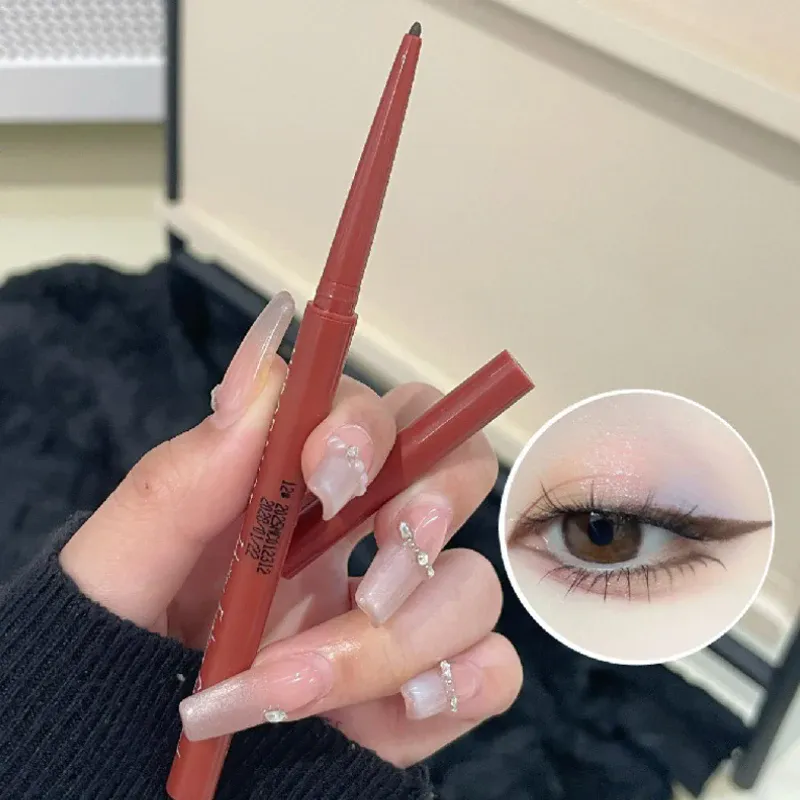 10 Colors Eyeliner Pencil Smooth Wine Red Soft High Pigment Eye Liner Pen Waterproof Matte Aegyosal Lying Silkworm Eyes Makeup