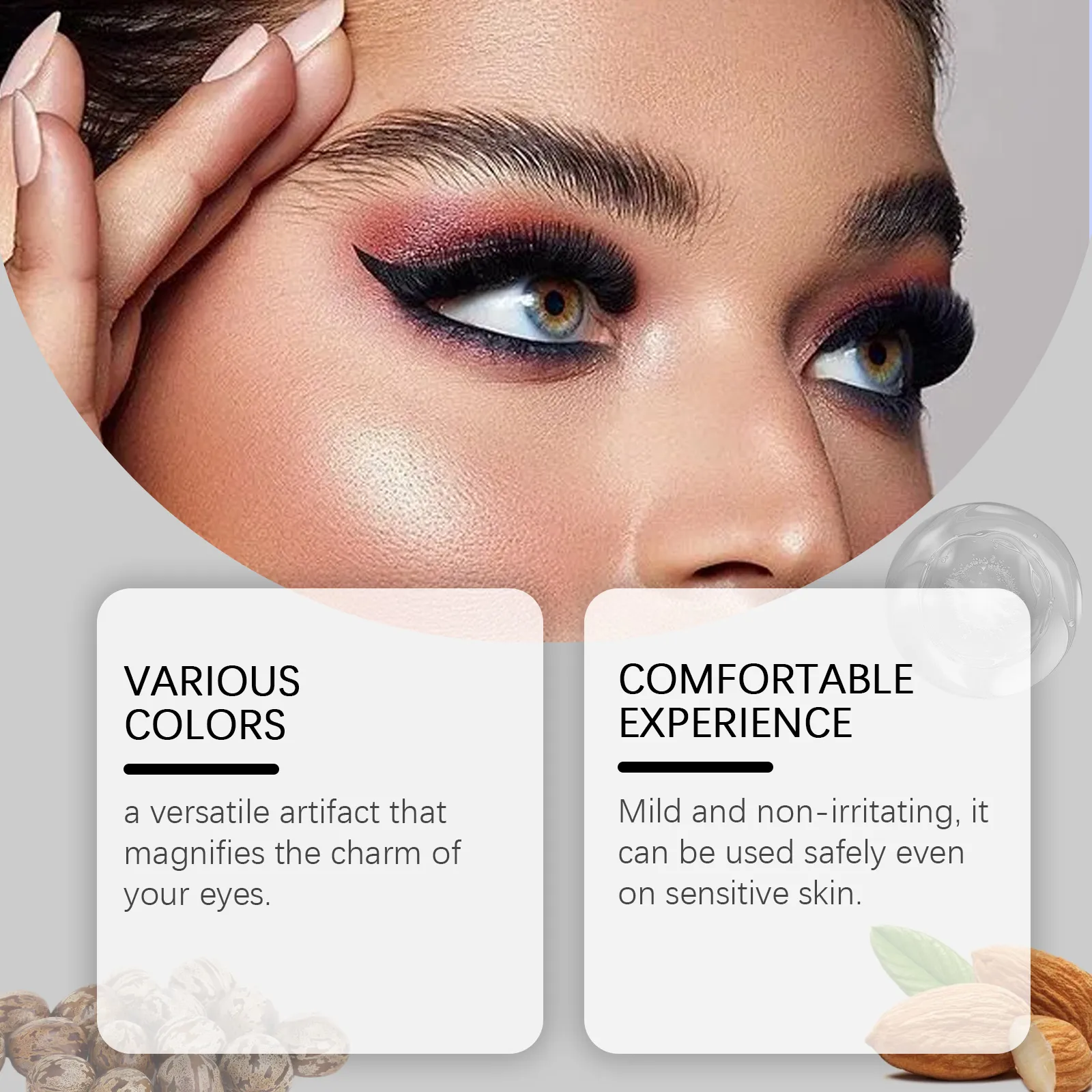 Antioxidant Colored Eyeliner Enhances Barrier Boosts Skin Resistance Reduces Eye Irritation Naturally Long-Lasting Comfortable