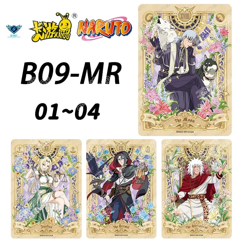Kayou Naruto New T4W8 T2W9 Anime Rare Card Full Series ASP BP PU HR AR CR MR UR Complete Set Anime Collection Card Kids Toy Gift