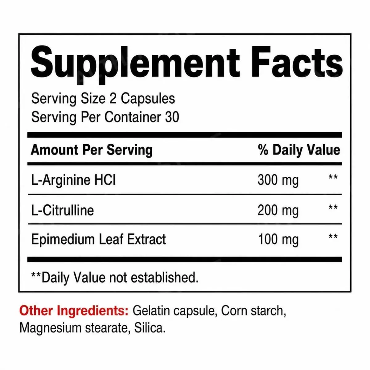 Googeer Male MD 3-1 Capsules with L-Arginine HCl and L-Citrulline Plus Epimedium Leaf Extract for Exercise Vitality 60 Capsules