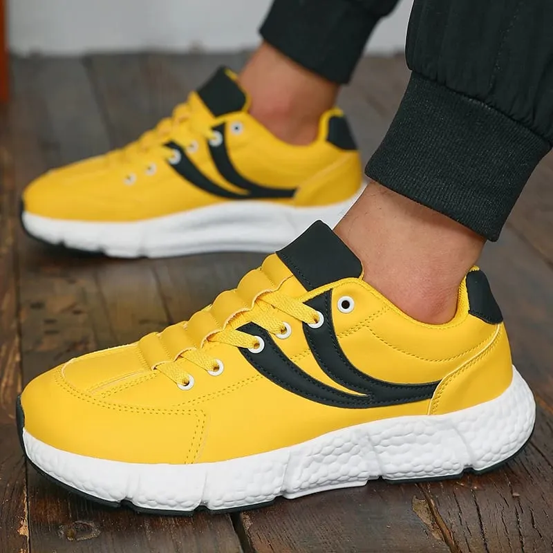 Men Women Leather Breathable Casual Sneakers Lightweight Soft Sole Loafers Daily Commute Walking All Day Comfort Running Shoes