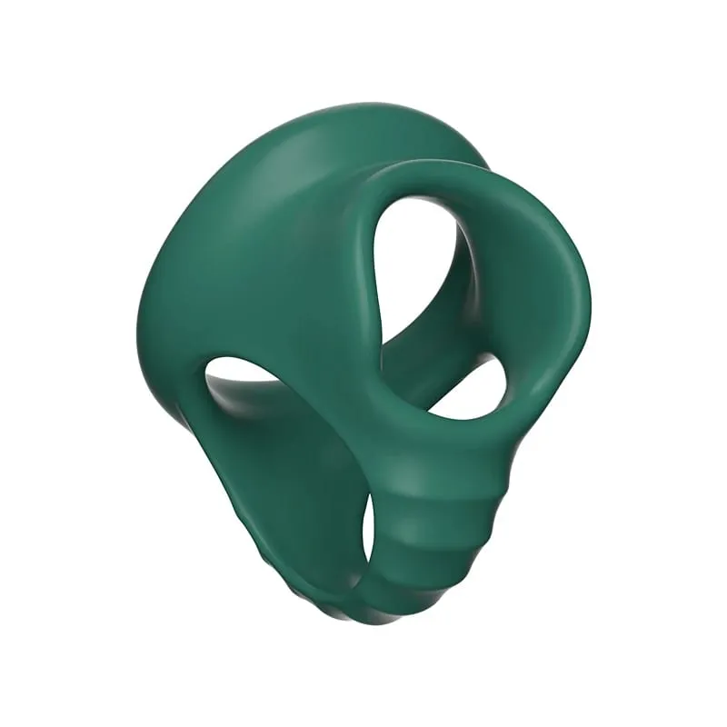 Soft Penis Ring Reusable Delay Ejaculation Lasting Scrotum Lock Ring Ball Scrotum Stretcher Triple Testicle Lock BDSM Sex Toys