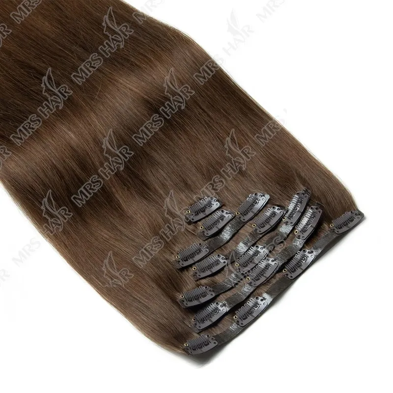 Extensiones de cabello humano Invisible con Clip de PU, trama de cinta de PU inyectada, 7 unidades/juego, 12-24 pulgadas, 100G, 120G, uso cómodo