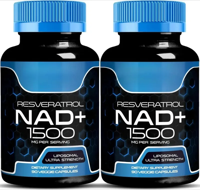 NAD+ Capsules na may Resveratrol Herbal Antioxidant Supplement Suporta sa Cellular Health Energy at Anti Aging para sa mga Babaeng Lalaki 90 piraso