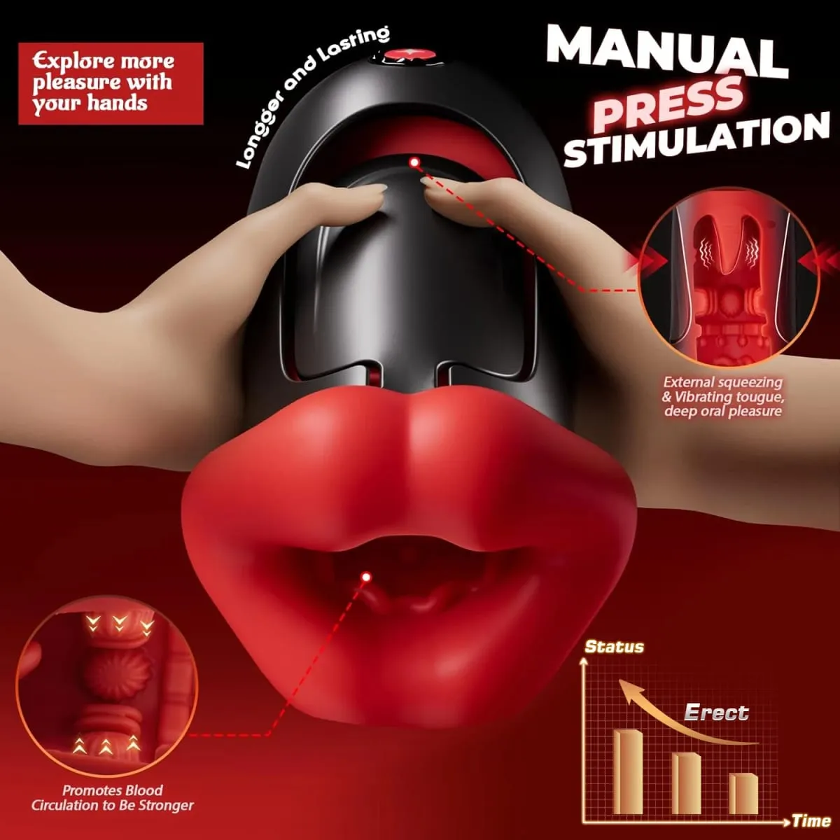 APP Control Male Masturbator 360° Wrapped Deep Throat Mouth Blowjob Vibrator Penis Pump 9 Frequency Vibration Sex Toys for Men