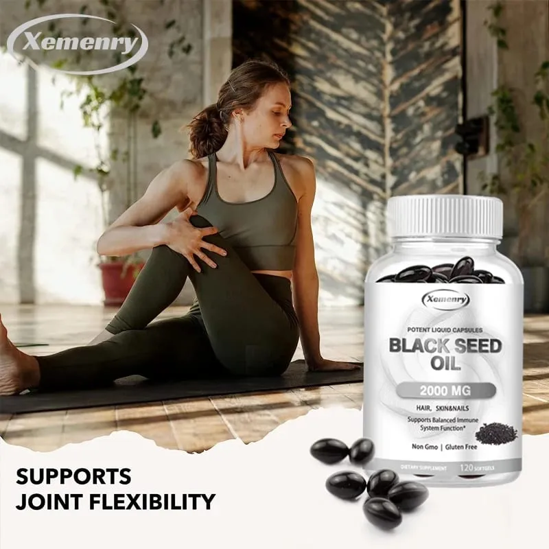 Black Seed Oil - Promotes Overall Health Strengthens The Immune System Relieves Indigestion Antioxidant Properties Non-GMO