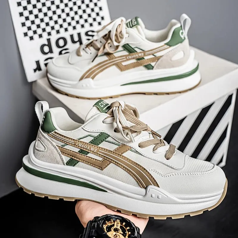 Men's Shoe Breathable Thick Soled Casual Sneakers Outdoor Running Four Seasons New Tennis Men Soft Soles Comfort Male Sneakers