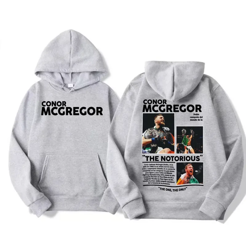 Conor Mcgregor The Notorious Merch Hoodies Men's Clothes Harajuku Cool High Street Sweatshirt Long Sleeve Loose Oversized Hoodie