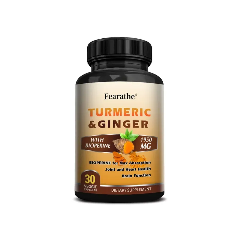 Organic Turmeric Curcumin 1500mg Capsules with Ginger & Black Pepper Support Joint Muscle Digestive & Immune Wellness