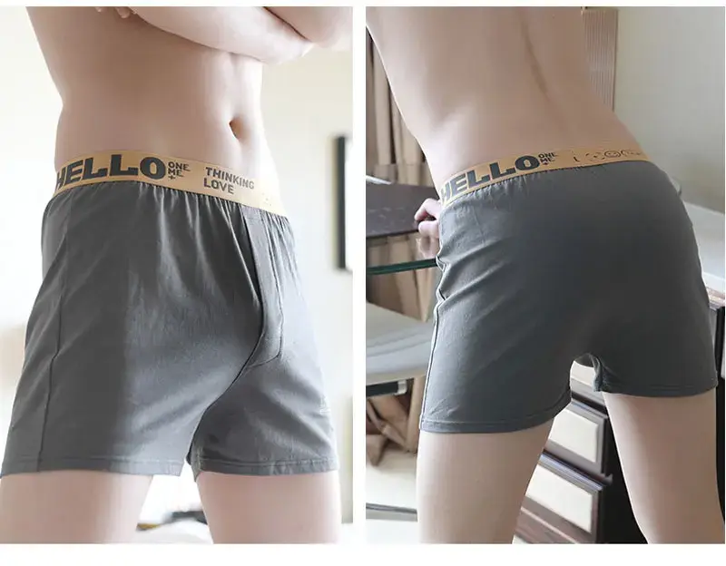 Yüksek Kaliteli Pamuklu Yumuşak İç Çamaşırı Boxer Şort Pijama Erkek Fitness Rahat Ok Külot Erkek Rahat Uyku Şortu — image 15