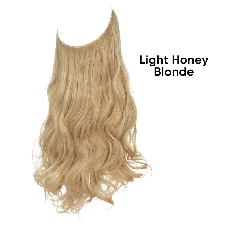 Syntetyczne naturalne syntetyczne przedłużanie włosów Bez klipsa w sztucznej sztucznej ombre blond brązowy czarny różowy falisty sztuczny kawałek włosów — image 9