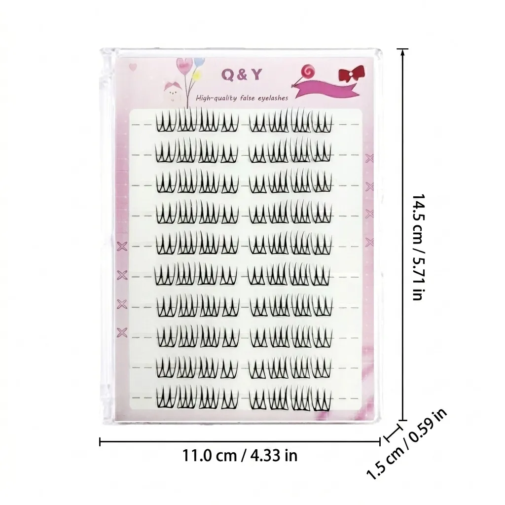 Women's Group 3.0 False Eyelashes Korean Natural Style Small Thin Fiber Lashes No Glue Needed C Curl Daily Eye Makeup Essentials