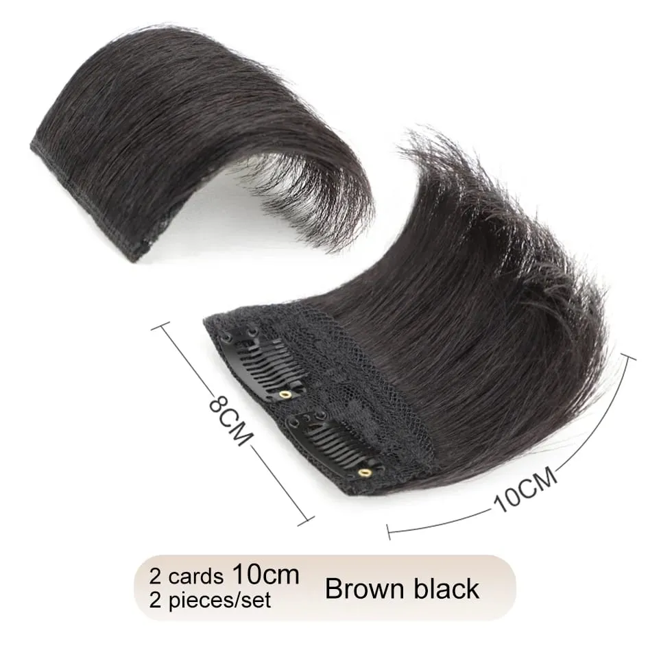 Synthetic 2 pieces/set of wig pads hair extensions opening and top replacement pieces replacement artifact