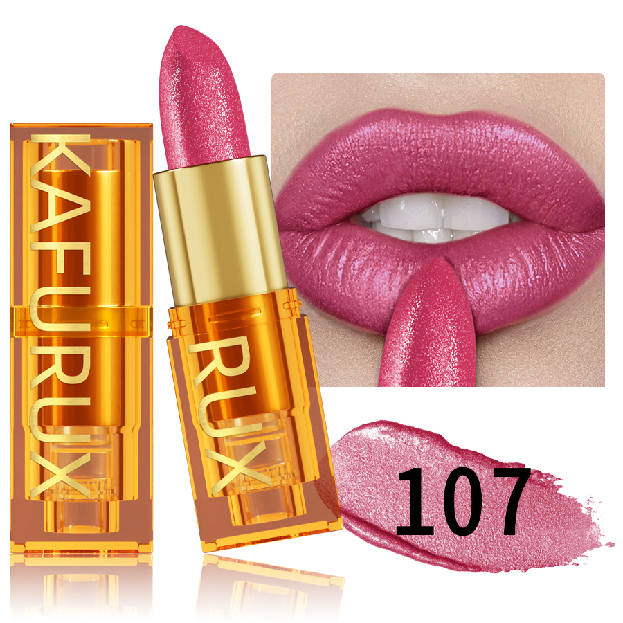 16Colors Bold & Intense Glitter Shiny Metallic Lipstick Lip Tint Long Lasting Lip Senior Matte Lip Makeup Gifts for Women Cosme