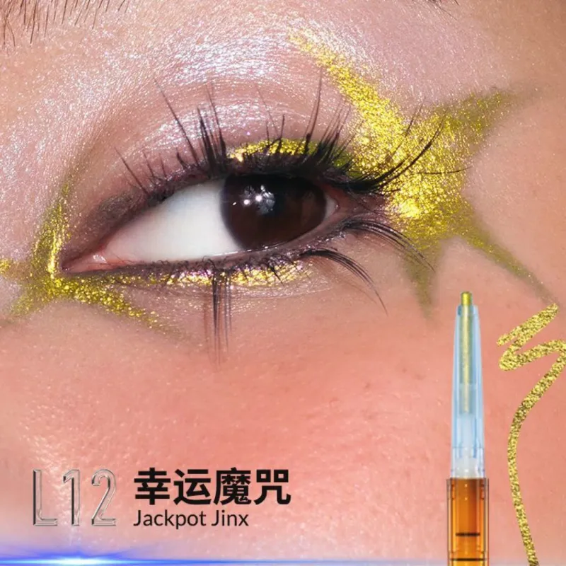 Kaleidos Eyeliner Gel Pencil Waterproof Chameleon Colour Long Wear Glitter Metallic Eye Shadows Pen Eye Liner Stamp Makeup