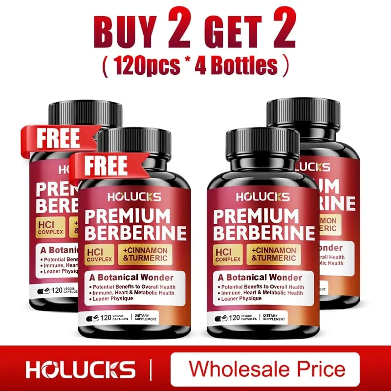 Berberine Supplements with Cinnamon & Turmeric Support Metabolic Health Immune Balance & Wellness for Daily Life