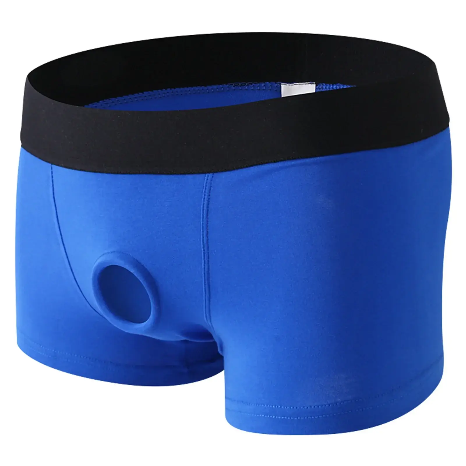 Panlalaking Cotton Underwear Soft Open Pouch Hole Boxer Shorts Cock Ring Silicone Ring Sexy Boxer Briefs Erotikong Panty Trunks Stretchy