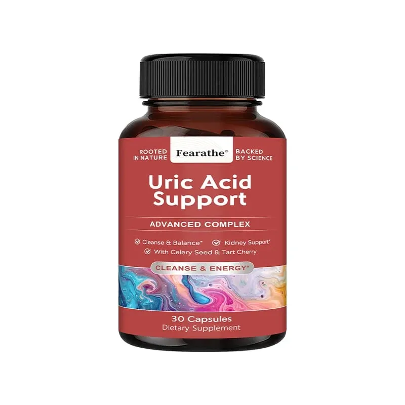 Uric Acid Formula - with Chanca Piedra & Vitamin B6 Uric Acid Detox Cleanse Kidney Health Support Supplement 120 Veggie Capsules