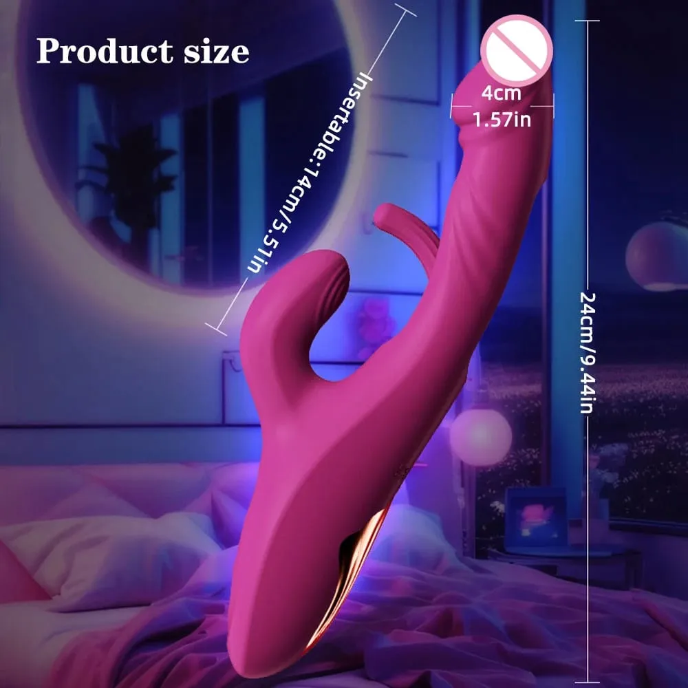 Rabbit Vibrator 10 Vibration&10 Flapping Modes Vagina Vibrator G-Spot Clitoral Stimulator Female Masturbator Women Sex Toys