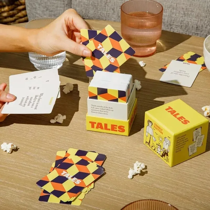 Family Edition Conversation Starter Cards 150Pcs Family Party Board Game Desktop Interactive Card Game for Gathering Gifts