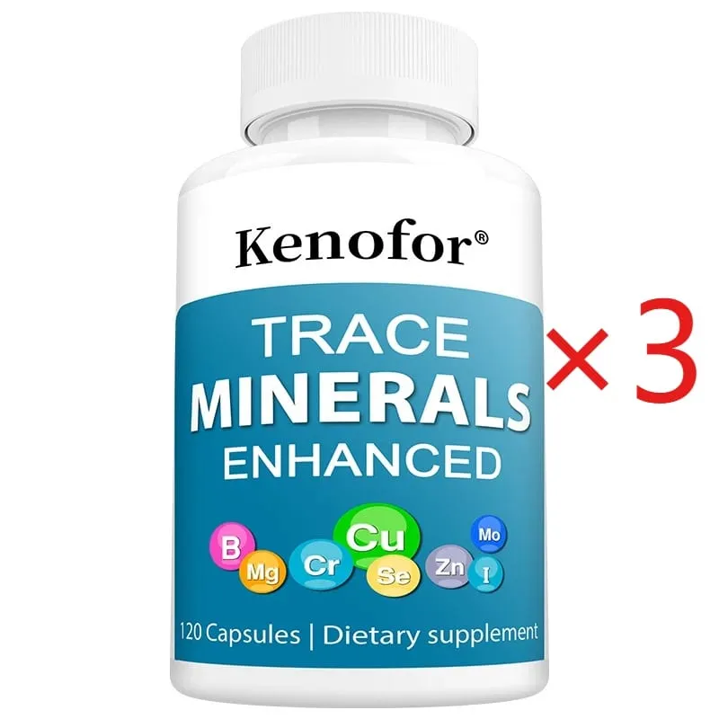 Trace Mineral Supplement - Supports Healthy Energy Levels and The Immune System with Iodine Zinc Copper Manganese